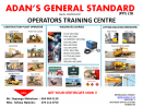 Excavator training course contact 071 459 3752