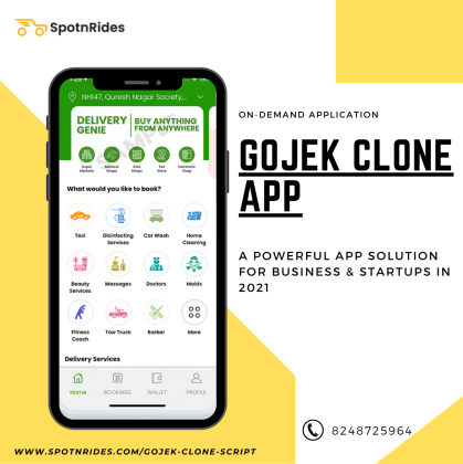 GET HUGE RETURNS IN BUSINESS WITH GOJEK CLONE APP BY SPOTNRIDES