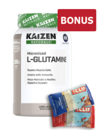 L-GLUTAMINE POWDER 100% - 1KG + BONUS ITEM