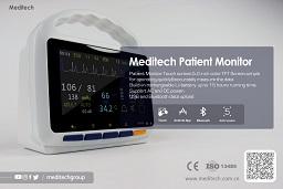 Meditech’s 5-inch Patient Monitor “MD905” measuring:- SpO2, PR, NIBP, temperature, RESP and EC