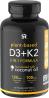 Sports Research Vegan Vitamin D3 + K2 Supplement with Organic Coconut Oil - 5000iu Vitamin D