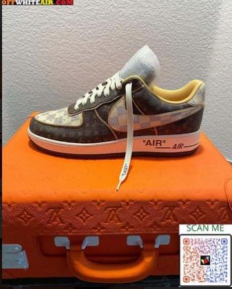 Louis Vuitton Nike Air Force 1 With Luggage Suitcase ( FLASH SALE )