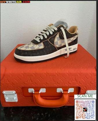 Louis Vuitton Nike Air Force 1 With Luggage Suitcase ( FLASH SALE )