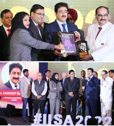 Sandeep Marwah Honoured with III Life Time Achievement Award