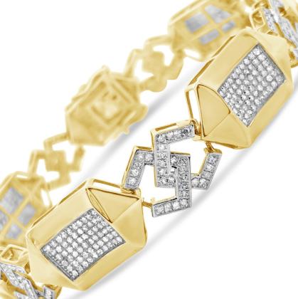 Top Optimal Men’s Gold Bracelet With Diamonds - Exotic Diamonds