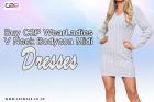 Buy C2P Wear Ladies V Neck Bodycon Midi Dresses Online