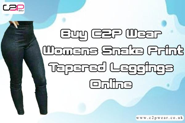 Buy C2P Wear Womens Snake Print Tapered Leggings Online