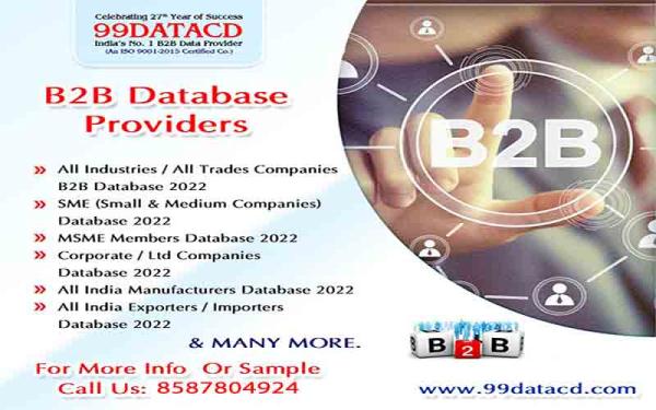 List Of B2B Database Providers In India - +91-8587804924
