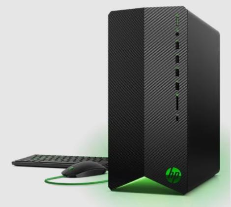 HP core i5 gaming desktop with keyboard and mouse