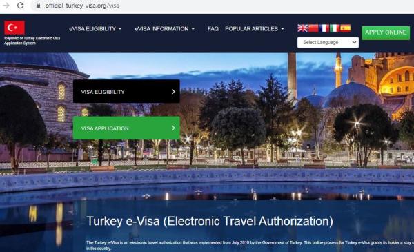 TURKEY  Official Government Immigration Visa Application Online  RUSSIAN