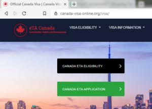 CANADA  Official Government Immigration Visa Application Online  - Pedido de visto online oficial da