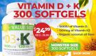 Vitamin D + K 300 Softgels