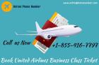 Book United Airlines Business Class Ticket
