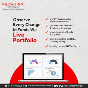 Can investors track their portfolio using the mobile app of a Mutual Fund Software in India?