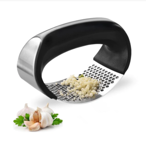 Elevate your culinary tools with this Quality Stainless Steel Garlic Press!