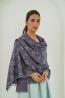 Buy Kani Zanbagh Hand Woven Pashmina Stole Charcoal Grey Online