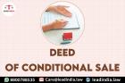 Top Legal Firm | Deed of Conditional Sale | Lead India
