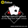 $200 no Deposit Bonus 200 Free Spins Real Money Canada