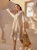 Resort Or Party Style Dress: A Cotton Short Dress for Women in Summer 2024