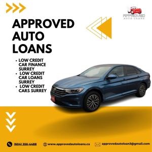 Unlock Your Ride: ApprovedAutoLoans Surrey - Your Destination for Low Credit Car Finance, Loans, and