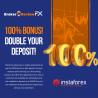100% Bonus! Double your deposit!