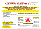 Allways Electric Corp.: Electric Repair Service Long Island