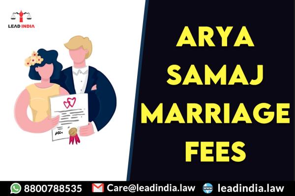 Arya Samaj Marriage Fees