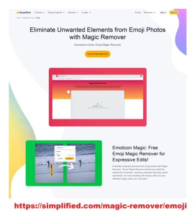 Efficiently remove emojis with Simplified's cutting-edge Emoji Remover