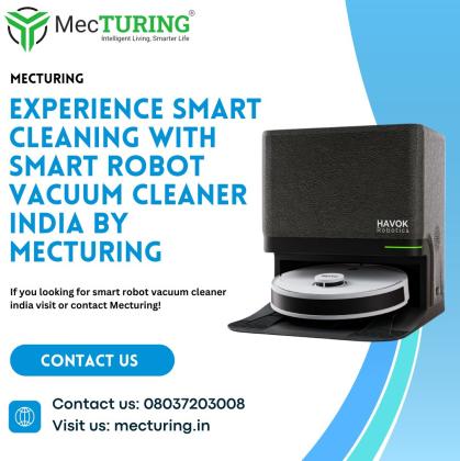 Experience Smart Cleaning with Smart Robot Vacuum Cleaner India by Mecturing