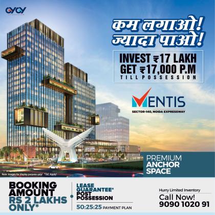GYGY Mentis At Sector 140 Noida |  Book Special Anchor Space | Call +91-9090-102-091