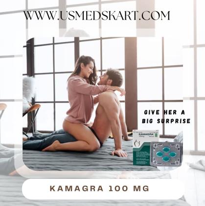 Kamagra 100 mg tablet offers better sexual arousal, 3-4 hours of sex