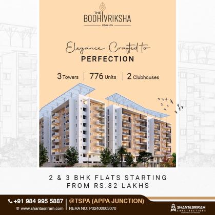 New apartments for sale in TSPA Appa junction | Shantasriram Constructions