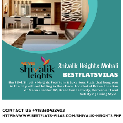 Premium & Luxurious 3+1 Flats - Shivalik Heights Mohali