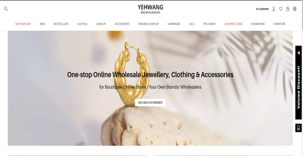 Wholesale Yehwang jewelry, accessories, clothes online