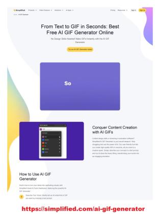 Your Creativity with Our AI Gif Generator | Simplified