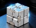 Enhance Finger Mobility with the Ergonomic Metal Infinity Cube Fidget