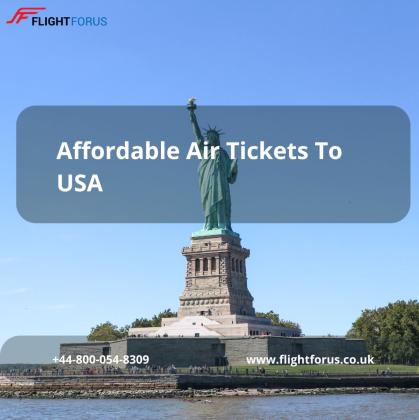 Affordable Air Tickets To USA | +44-800-054-8309 | Find Cheap Flights To USA