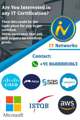 All IT Certifications / Work supports : +91 8898888448