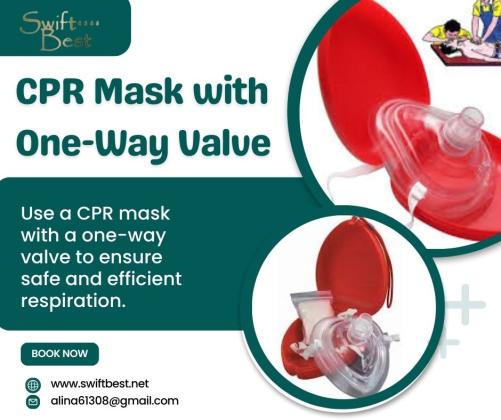 CPR Mask with One-Way Valve Essential for Safe Resuscitation