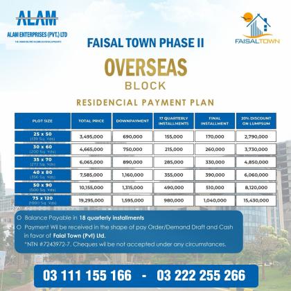 Faisal Town Overseas Enclave