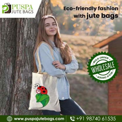 Fashionable White Cotton Shoulder Bags for Men and Women