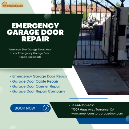 Fast & Reliable Emergency Garage Door Repair in Torrance by American Star Garage Door