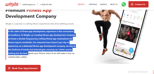 Fitness app development company in new york