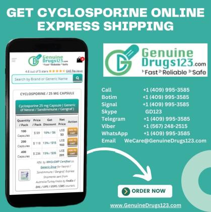 Get Cyclosporine Online - Express Shipping