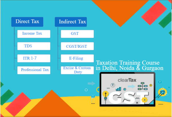 GST Certification Course in Delhi, 110075, NCR by SLA. GST and Accounting Institute, Taxation and Tally Prime Institute in Delhi, Noida, August Offer'