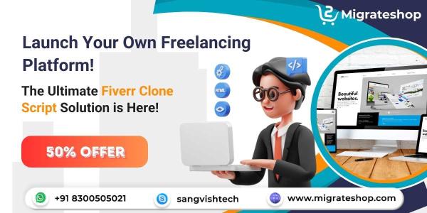 Launch Your Own Freelance Marketplace with Migrateshop's Fiverr Clone Script!