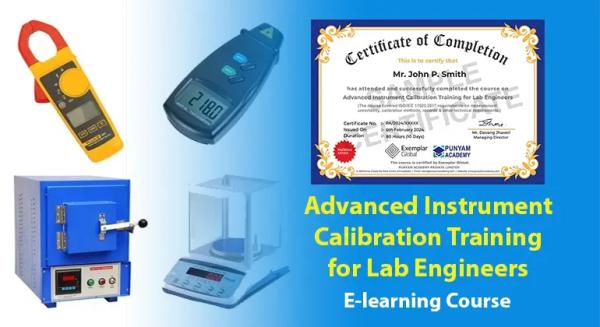 Online Advanced Diploma for  Instrument Calibration Training for Lab Engineers