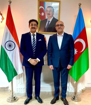 Sandeep Marwah Briefs Ambassador on Delegation to Azerbaijan