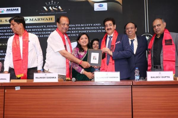 Sandeep Marwah Honoured for His Contribution to the Promotion of MSMEs